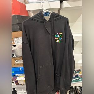 Anti social social club multi colored hoodie